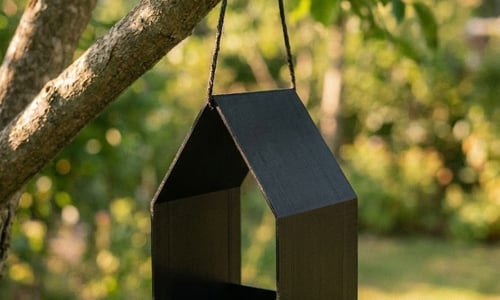Vogelvoederhuisje (Biologisch en composteerbaar plastic)