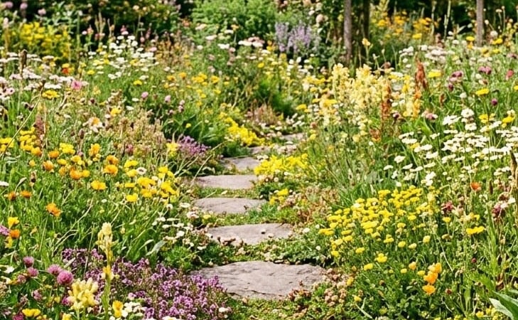 Voetvegetatie: het betreedbare bloemenmengsel voor voegen en halfverharding