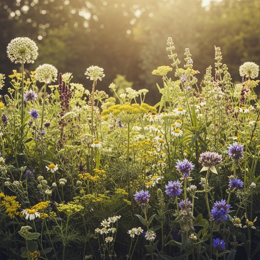 Aromama (Geurend, kleurend en eetbaar ) bloemenmengsel