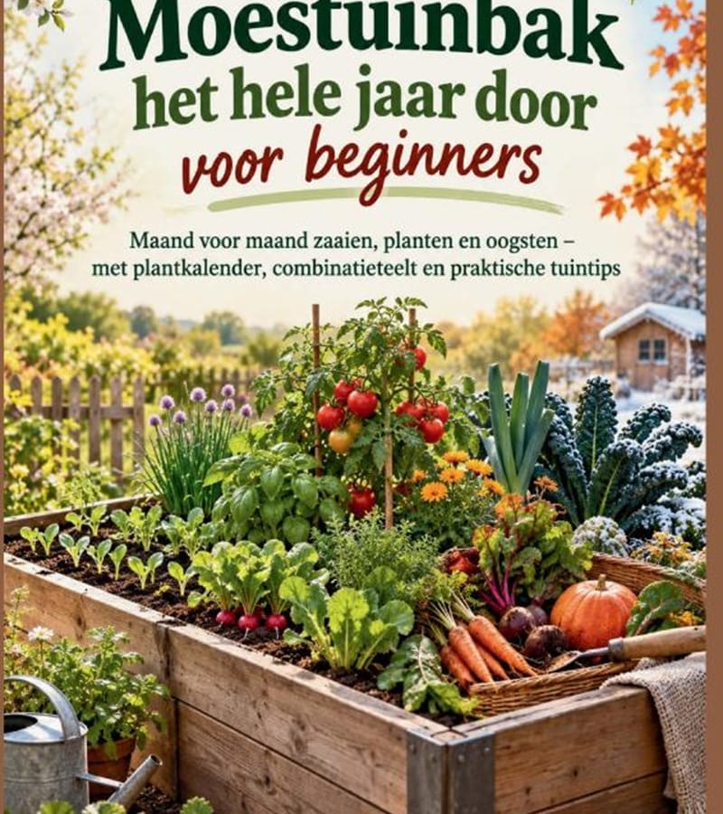 Moestuinbak het hele jaar door voor beginners (Wilhelmina Grünwald) boek
