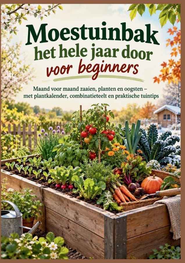 Moestuinbak het hele jaar door voor beginners (Wilhelmina Grünwald) boek