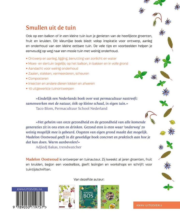 Een kleine eetbare tuin met vaste planten (Madelon Oostwoud) boek